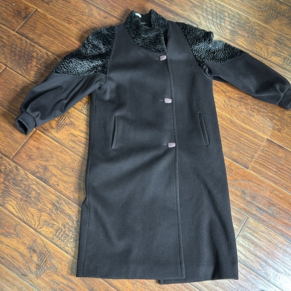 Classic Vintage Luba Brown Virgin Wool Full Length Winter Coat - Picture 2 of 13